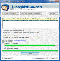 Thunderbird Mail to PST Converter screenshot