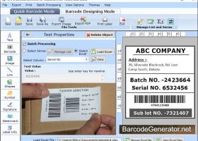 Manufacturing Warehousing Barcode Fonts screenshot