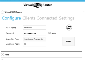 Virtual WiFi Router screenshot