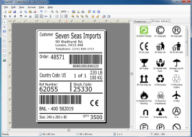 CodeX Barcode Label Designer screenshot