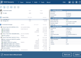 Recovery Explorer RAID screenshot