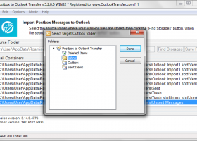 Postbox to Outlook Transfer screenshot