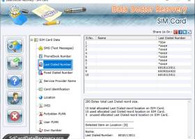 Sim Card Data Recovery Software screenshot