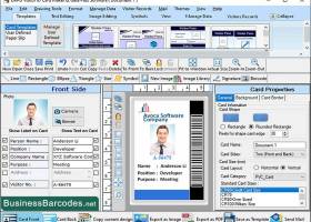 Visitors Identification Card Maker screenshot