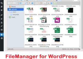 VeryUtils FileManager for WordPress Media Library Folders screenshot