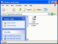 e-PDF Converter and Creator Printer screenshot