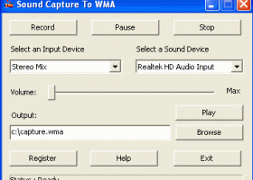 Sound Capture To WMA screenshot