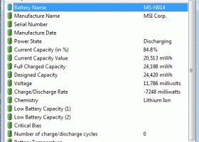 BatteryInfoView screenshot