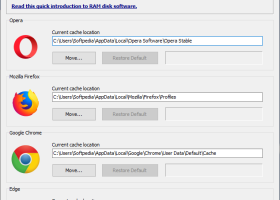 SoftPerfect Cache Relocator screenshot