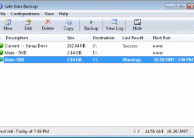 Safe Data Backup screenshot