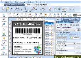 Medicine Barcode Labels Generator screenshot