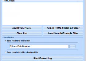 HTML Table To JSON Converter Software screenshot