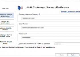 GainTools Exchange Backup & Restore screenshot