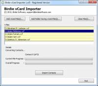 vCard To MS Outlook Converter screenshot