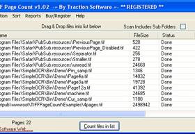 Rapid TIFF Count screenshot