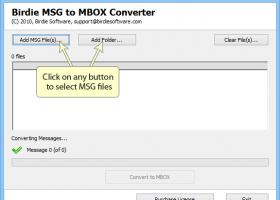 MSG to MBOX Converter screenshot