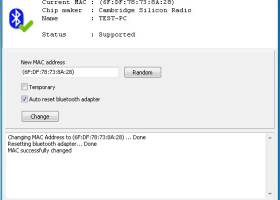 Bluetooth MAC Address Changer screenshot