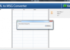 GainTools EML to MSG Converter screenshot