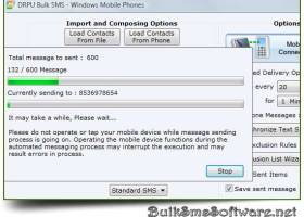 SMS from Windows screenshot