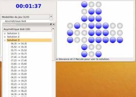 Peg solitaire screenshot