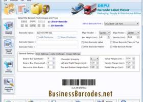 Packaging Barcode Label Generator screenshot