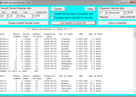 Kazakh Nomad Calendar screenshot