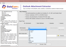 Datavare Outlook Attachment Extractor screenshot