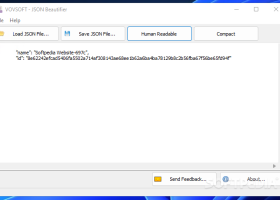 VOVSOFT - JSON Beautifier screenshot