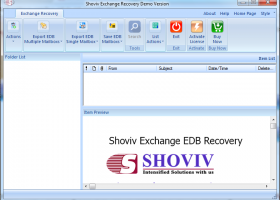 Shoviv Exchange Recovery screenshot