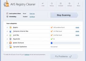 AVS Registry Cleaner screenshot