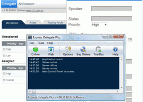 Express Delegate Dictation File Manager screenshot