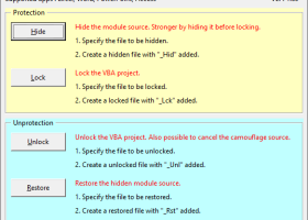 VBA Lock & Unlock screenshot