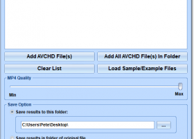 AVCHD To MP4 Converter Software screenshot