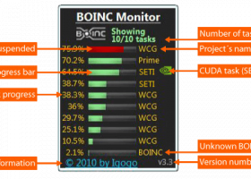 BOINC Monitor screenshot