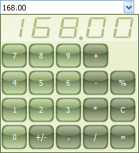 TAdvSmoothCalculator screenshot