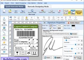 Packaging Barcode Labels Software screenshot