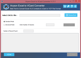 Excel to vCard Converter screenshot