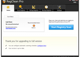 RegClean Pro screenshot