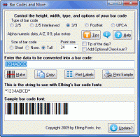 Bar Codes and More screenshot