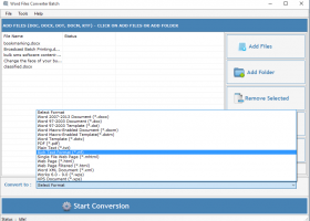 Word File Converter Batch screenshot