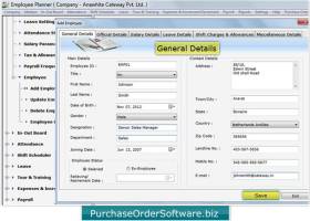 Staff Payroll Software screenshot