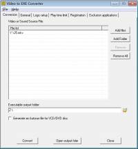 Video to EXE Converter screenshot