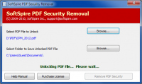 Unlock Secured PDF screenshot