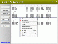 OGG MP3 Converter screenshot