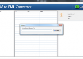 GainTools OLM to EML Converter screenshot