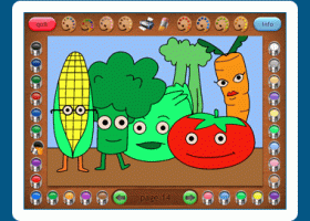 Coloring Book 19: Eating Healthy screenshot