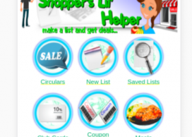 Shopper's Lil' Helper Mobile Website screenshot