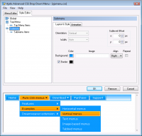 Advanced CSS Drop Down Menu Dreamweaver Extension screenshot
