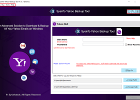 SysInfo Yahoo Backup Tool screenshot