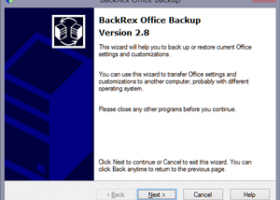 BackRex Office Backup screenshot